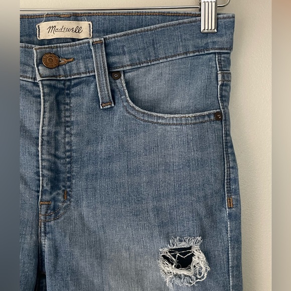 MADEWELL | 9 Inch High-Rise Skinny Jeans in Ontario Wash Size 27 - Picture 3 of 12